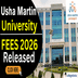 Usha Martin University Fee Structure 2026 Out @ushamartinuniversity.com; Check Course-Wise Fees Here